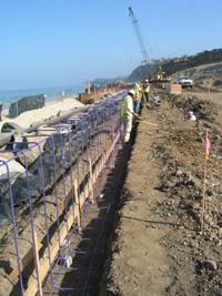 Dana Headlands Pedestrian Walkway, Retaining Wall & Stairway